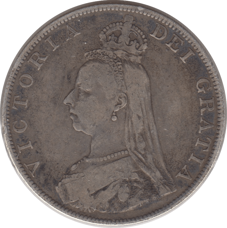 1887 DOUBLE FLORIN ( FINE ) 6 - DOUBLE FLORIN - Cambridgeshire Coins