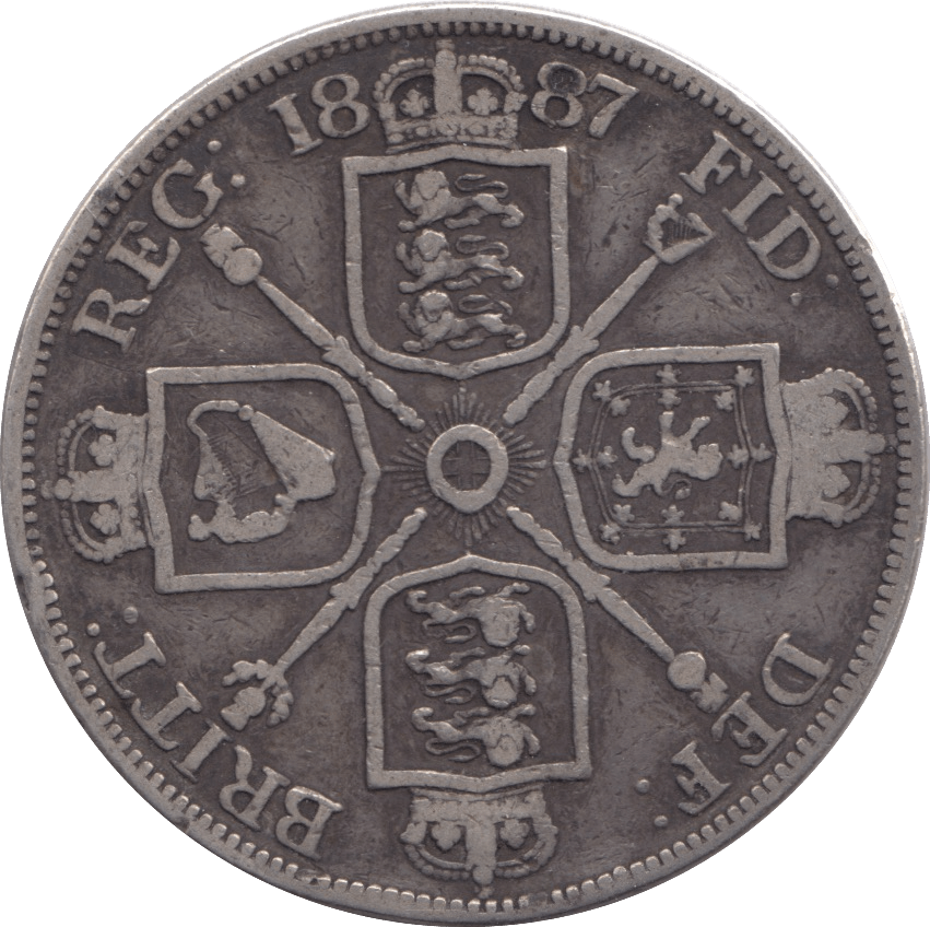 1887 DOUBLE FLORIN ( GF ) - Double Florin - Cambridgeshire Coins