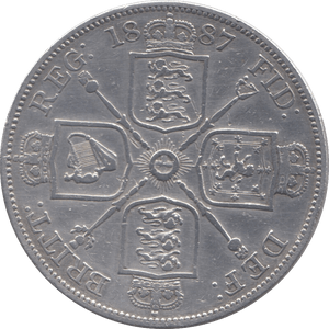 1887 DOUBLE FLORIN ( GVF ) 3 - Double Florin - Cambridgeshire Coins