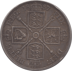 1887 DOUBLE FLORIN ( GVF ) 4 - Double Florin - Cambridgeshire Coins