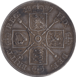 1887 DOUBLE FLORIN ( GVF ) 7 - double florin - Cambridgeshire Coins