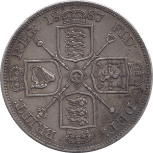 1887 DOUBLE FLORIN ( GVF ) - Double Florin - Cambridgeshire Coins