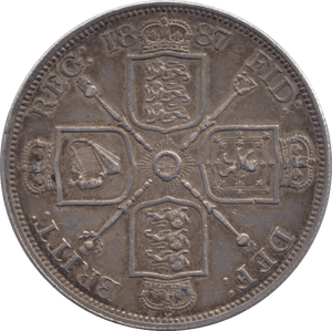 1887 DOUBLE FLORIN ( GVF ) - Double Florin - Cambridgeshire Coins