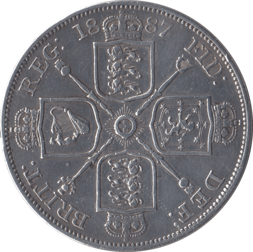 1887 DOUBLE FLORIN ( GVF ) - Double Florin - Cambridgeshire Coins