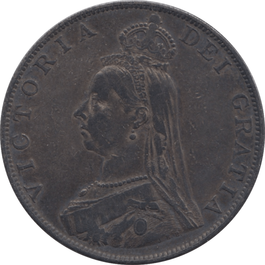 1887 DOUBLE FLORIN ( GVF ) TONED 6 - Double Florin - Cambridgeshire Coins