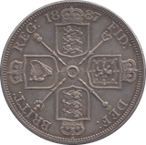 1887 DOUBLE FLORIN ROMAN I ( EF ) - Double Florin - Cambridgeshire Coins