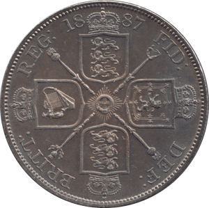 1887 DOUBLE FLORIN ( UNC ) - Double Florin - Cambridgeshire Coins