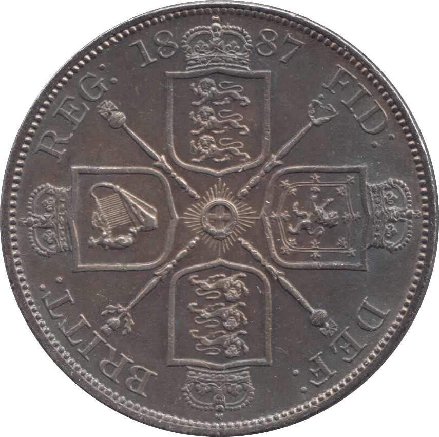1887 DOUBLE FLORIN ( UNC ) - Double Florin - Cambridgeshire Coins