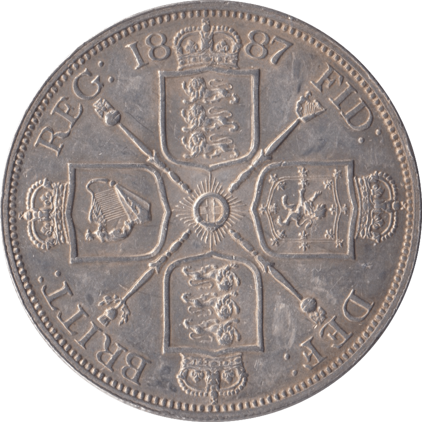 1887 DOUBLE FLORIN ( UNC ) - Double Florin - Cambridgeshire Coins