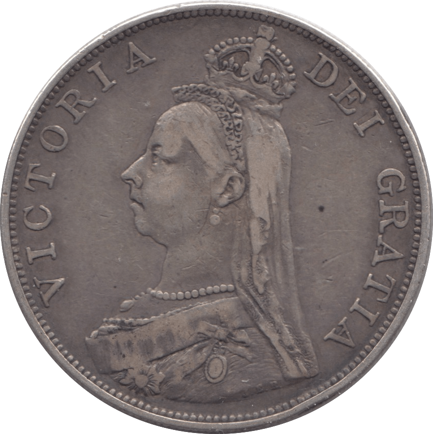 1887 DOUBLE FLORIN ( VF ) 6 - Double Florin - Cambridgeshire Coins