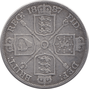 1887 DOUBLE FLORIN ( VF ) 7 - Double Florin - Cambridgeshire Coins