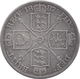1887 DOUBLE FLORIN ( VF ) 7 - Double Florin - Cambridgeshire Coins