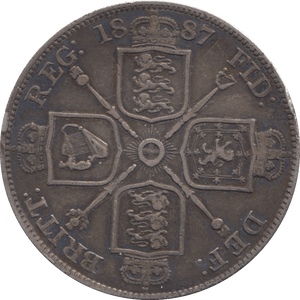 1887 DOUBLE FLORIN ( VF ) - Double Florin - Cambridgeshire Coins