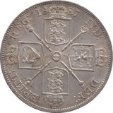 1887 DOUBLE FLORIN VICTORIA UNC - SILVER WORLD COINS - Cambridgeshire Coins