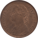 1887 FARTHING 2 ( EF ) 68 - Farthing - Cambridgeshire Coins