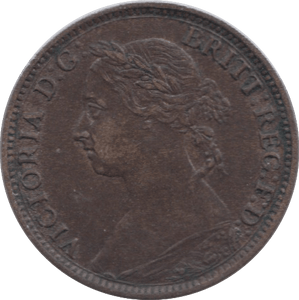 1887 FARTHING ( AUNC ) 23 - Farthing - Cambridgeshire Coins