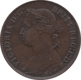 1887 FARTHING ( AUNC ) 5 - Farthing - Cambridgeshire Coins