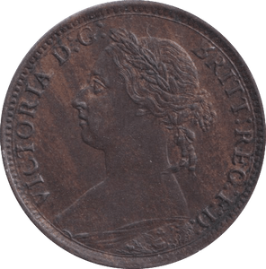 1887 FARTHING ( AUNC ) - Farthing - Cambridgeshire Coins