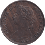 1887 FARTHING ( AUNC ) - Farthing - Cambridgeshire Coins
