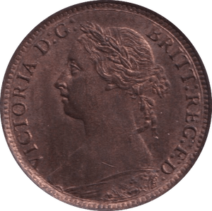 1887 FARTHING ( BU ) - Farthing - Cambridgeshire Coins