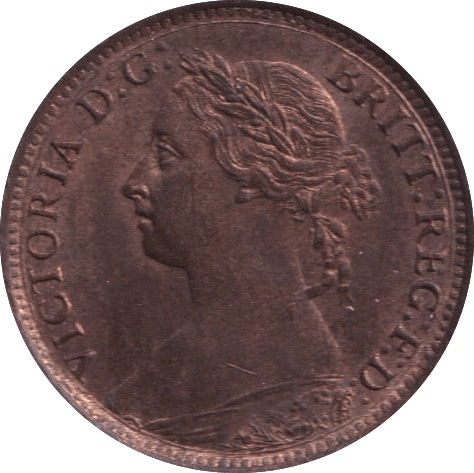 1887 FARTHING ( BU ) - Farthing - Cambridgeshire Coins