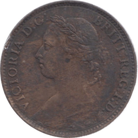 1887 FARTHING ( GVF ) 18 - Farthing - Cambridgeshire Coins