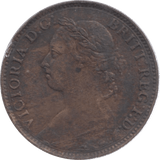 1887 FARTHING ( GVF ) 18 - Farthing - Cambridgeshire Coins