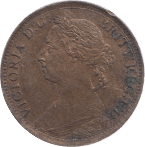 1887 FARTHING ( UNC ) 18 - Farthing - Cambridgeshire Coins