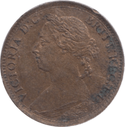 1887 FARTHING ( UNC ) 18 - Farthing - Cambridgeshire Coins