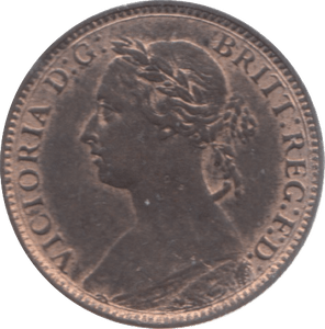 1887 FARTHING ( UNC ) 3 - Farthing - Cambridgeshire Coins