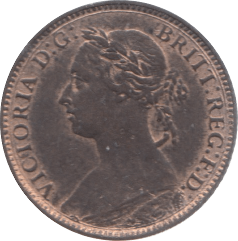 1887 FARTHING ( UNC ) 3 - Farthing - Cambridgeshire Coins