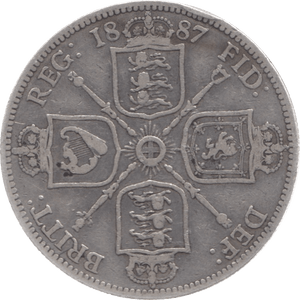 1887 FLORIN 3 ( FINE ) - Florin - Cambridgeshire Coins