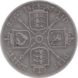 1887 FLORIN 3 ( FINE ) - Florin - Cambridgeshire Coins