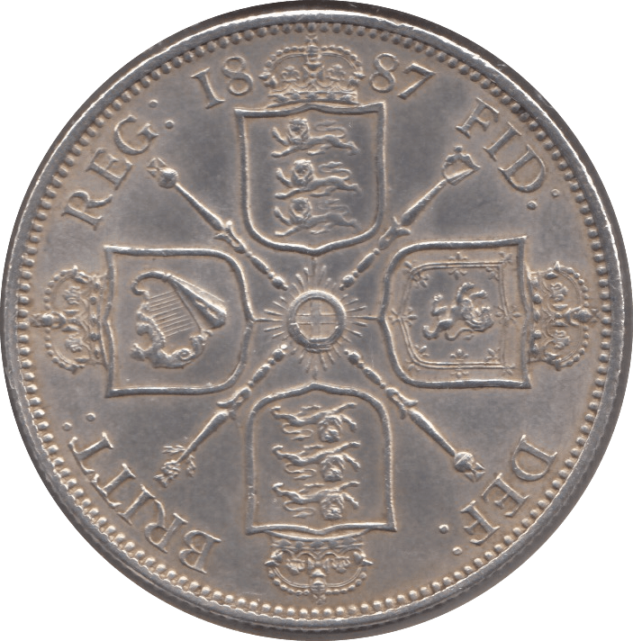1887 FLORIN ( AUNC ) 1 - Florin - Cambridgeshire Coins