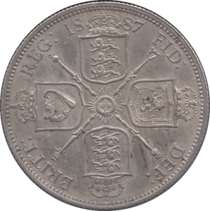 1887 FLORIN ( AUNC ) - Florin - Cambridgeshire Coins