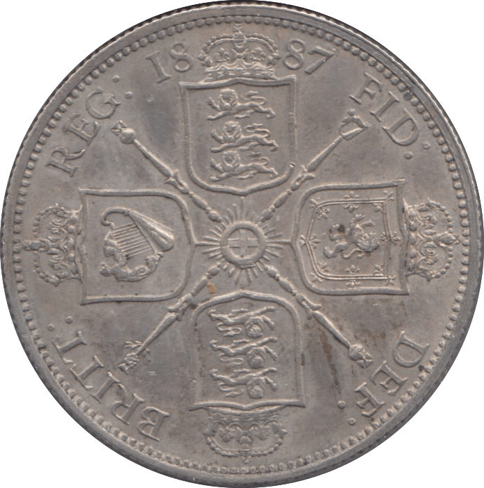 1887 FLORIN ( AUNC ) - Florin - Cambridgeshire Coins