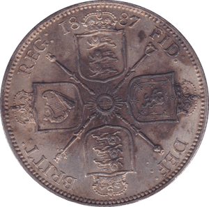 1887 FLORIN ( BU ) B - Florin - Cambridgeshire Coins