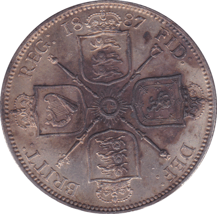 1887 FLORIN ( BU ) B - Florin - Cambridgeshire Coins