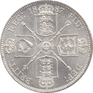 1887 FLORIN ( BU ) - Florin - Cambridgeshire Coins