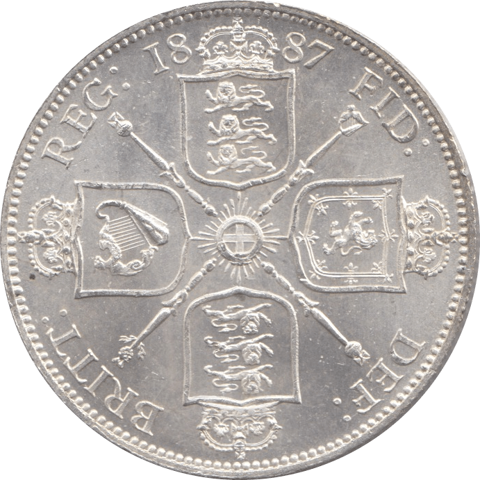 1887 FLORIN ( BU ) - Florin - Cambridgeshire Coins