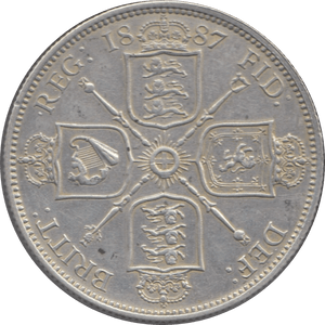 1887 FLORIN ( EF ) 3 - Florin - Cambridgeshire Coins