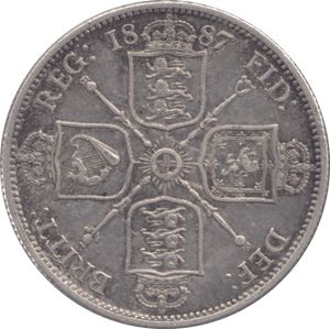 1887 FLORIN ( EF ) - Florin - Cambridgeshire Coins