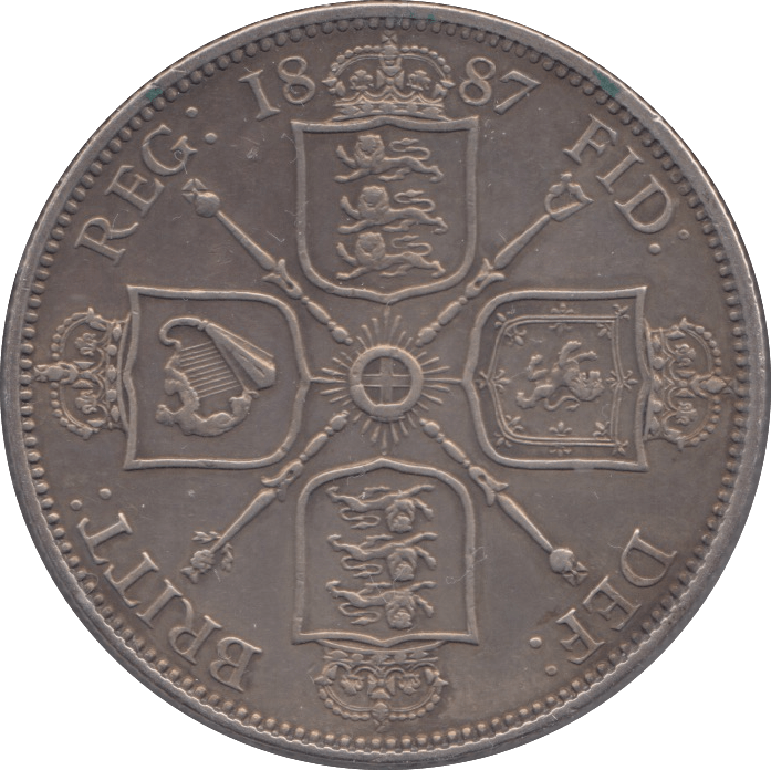 1887 FLORIN ( EF ) - Florin - Cambridgeshire Coins