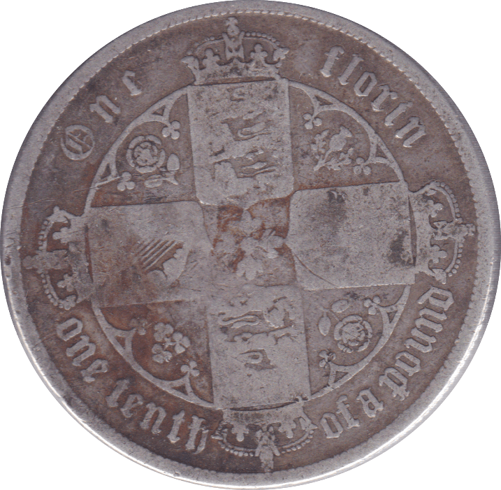 1887 FLORIN ( F ) - Florin - Cambridgeshire Coins