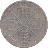 1887 FLORIN ( FINE ) 4 - Florin - Cambridgeshire Coins