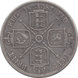 1887 FLORIN ( FINE ) - FLORIN - Cambridgeshire Coins