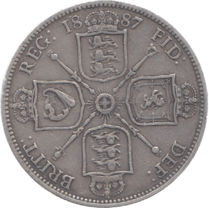 1887 FLORIN ( GF ) 11 - Florin - Cambridgeshire Coins