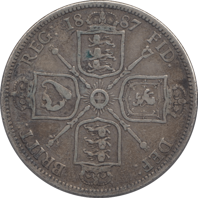 1887 FLORIN ( GF ) - FLORIN - Cambridgeshire Coins