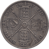 1887 FLORIN ( GVF ) - Florin - Cambridgeshire Coins