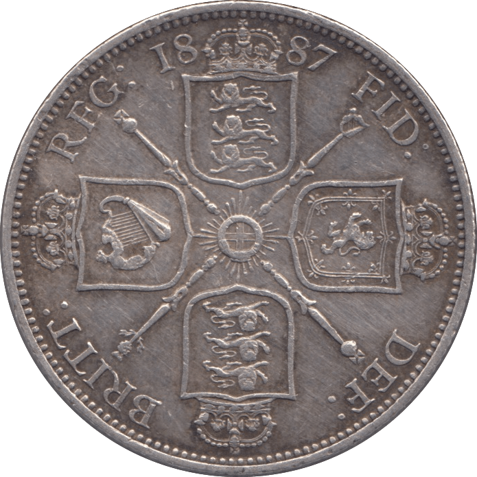 1887 FLORIN ( GVF ) - FLORIN - Cambridgeshire Coins